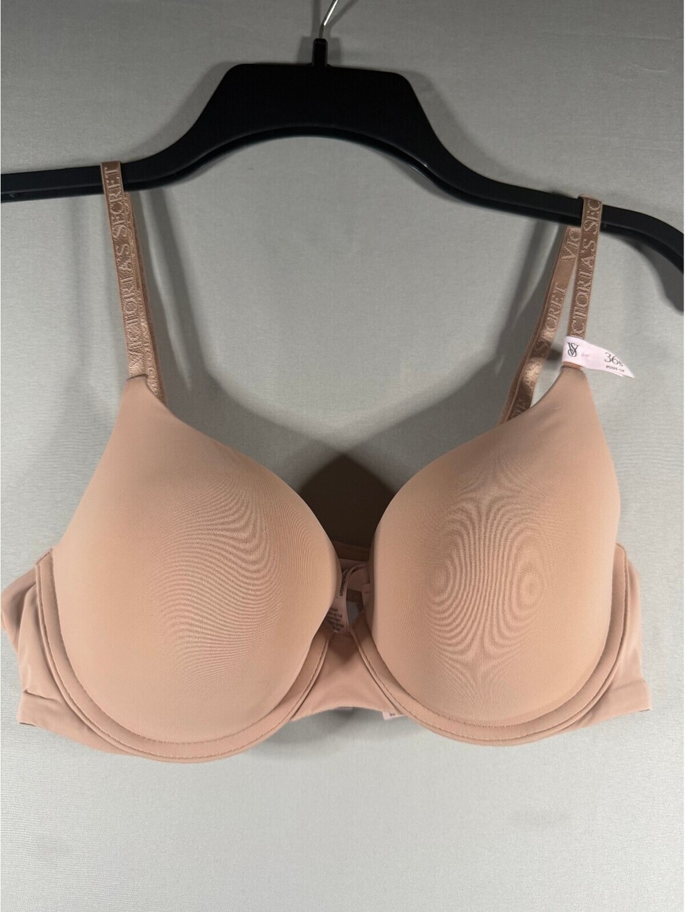 Victoria's Secret Nude Push-Up Bra with VS Straps 36B NWT